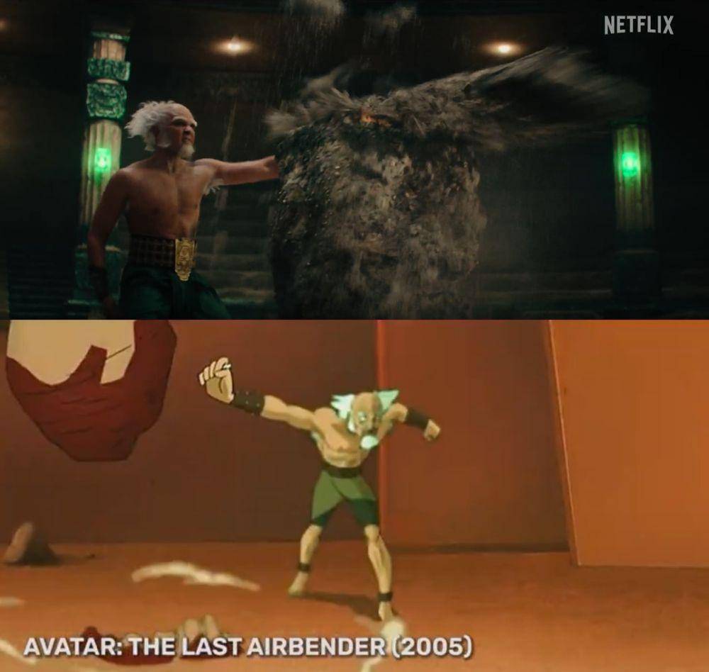 perbandingan Avatar: The Last Airbender live action di trailer vs animasi (dok. Netflix | dok. Nickelodeon)