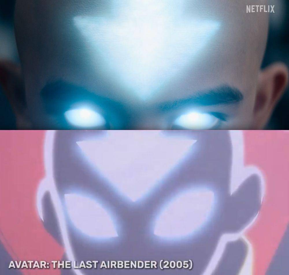 perbandingan Avatar: The Last Airbender live action di trailer vs animasi (dok. Netflix | dok. Nickelodeon)