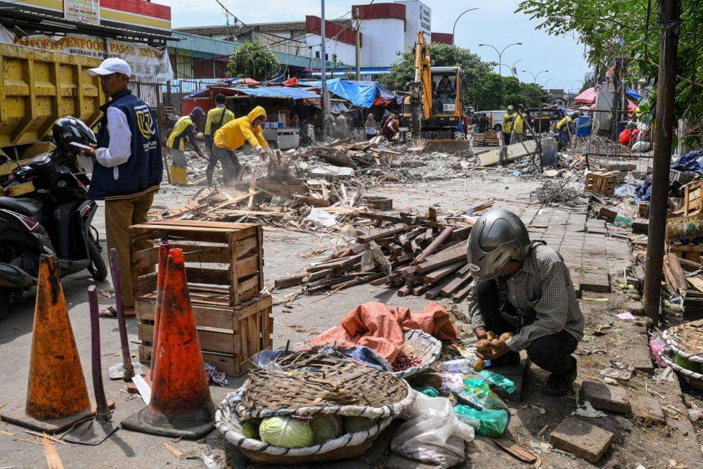 Revitalisasi Pasar Anyar Tangerang (ANTARA FOTO/Sulthony Hasanuddin)