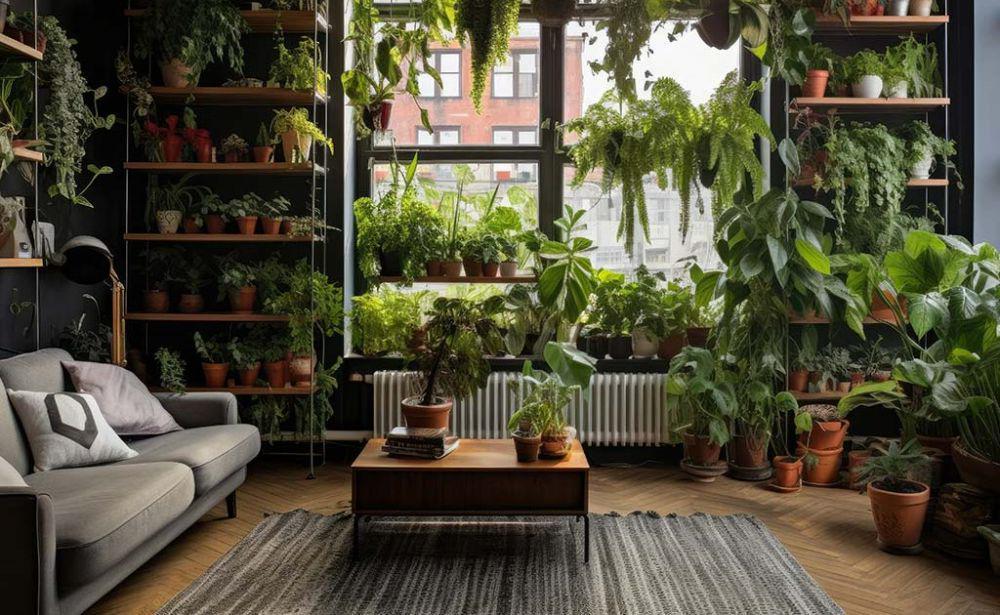 7 Ide Interior Ruang Tamu Bertema Urban Jungle, Menyegarkan Mata!