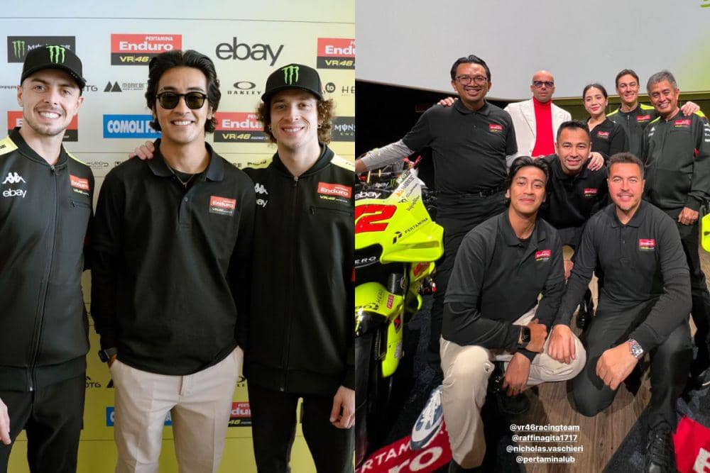 7 Potret Abidzar Hadiri Peluncuran Livery VR46 Racing Team di Italia