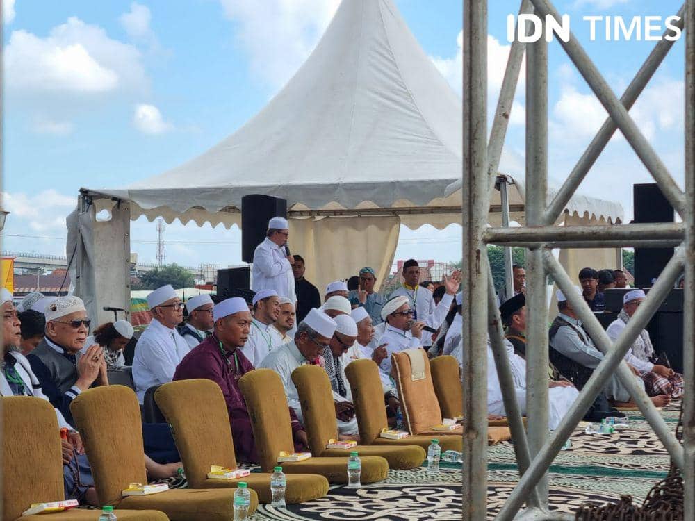 Kampanye Akbar dan Deklarasi Ulama se-Sumsel dalam mendukung Anies Baswedan (IDN Times/Rangga Erfizal)