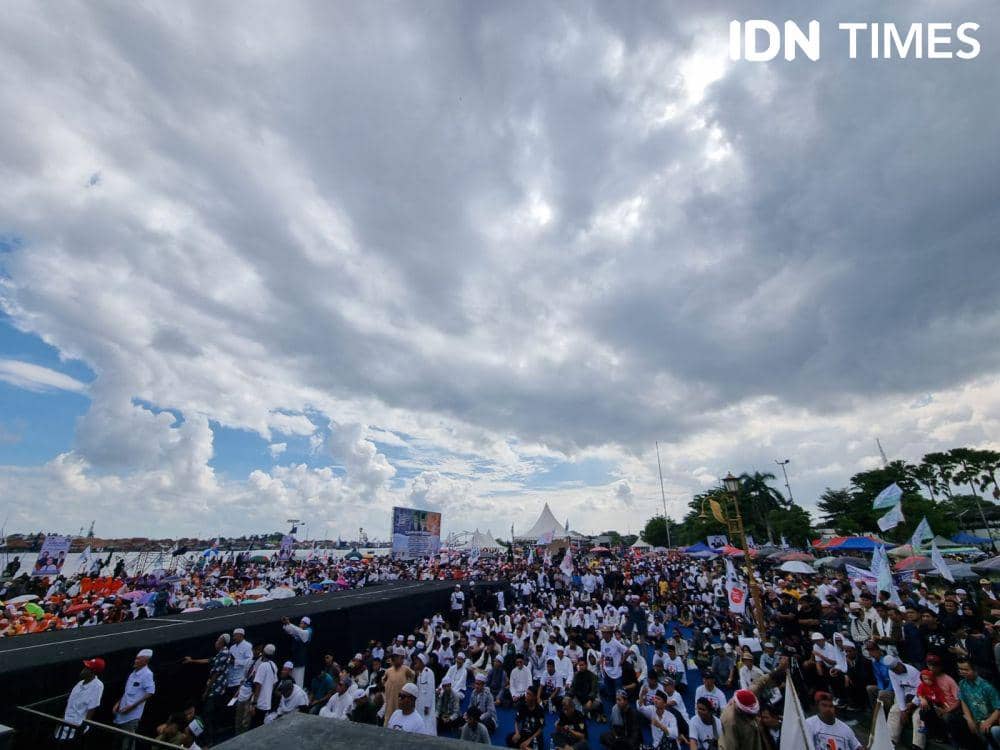 Kampanye Akbar dan Deklarasi Ulama se-Sumsel dalam mendukung Anies Baswedan (IDN Times/Rangga Erfizal)