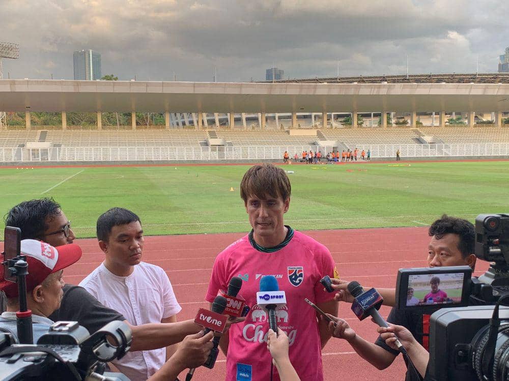 Pelatih Thailand U-20, Yuki Richard Stalph. (IDN Times/Tino).