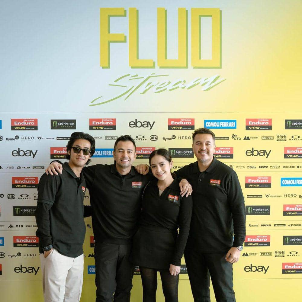 potret Abidzar, Raffi Ahmad, Nagita, dan Rifat Sungkar hadir launching livery VR46 Racing Team di Italia  (instagram.com/abidzar73)