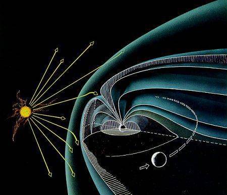 ilustrasi angin matahari (commons.wikimedia.org/NASA)