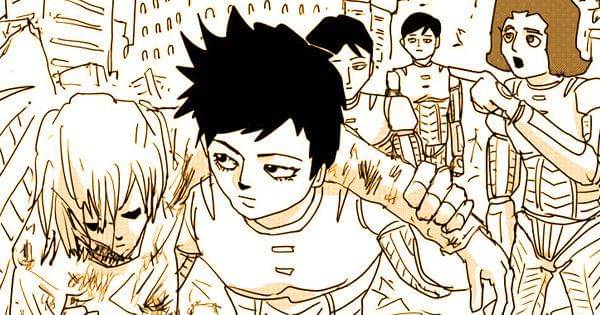 Amai Mask dibawa Neo Bubbly Boys ( Dok. One Punch Man Web Comic )