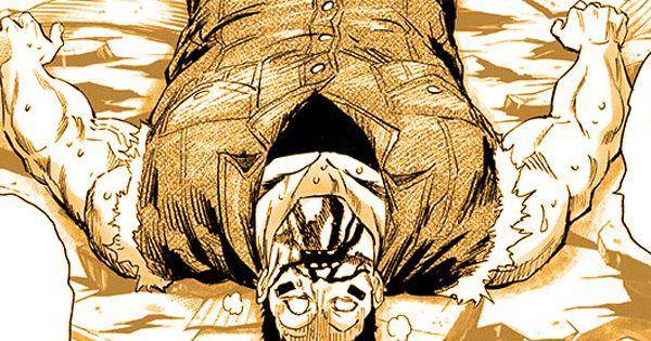 Salah satu musuh Flashy bertanya kenapa mereka tak segera dihabisi ( Dok. tonarinoyj.jp/One Punch Man )