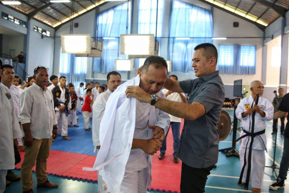 Kejuaraan Daerah (Kejurda) Tako Sumut tahun 2024 di GOR Kompleks Cemara Asri Medan, Rabu (24/1/2024). (Dok. IDN Times)