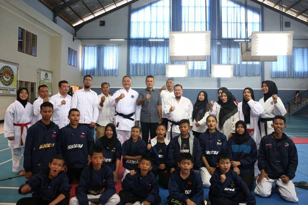 Kejuaraan Daerah (Kejurda) Tako Sumut tahun 2024 di GOR Kompleks Cemara Asri Medan, Rabu (24/1/2024). (Dok. IDN Times)