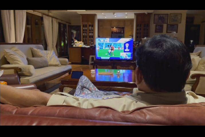 momen publik figur nonton Piala Asia 2023 (instagram.com/prabowo)