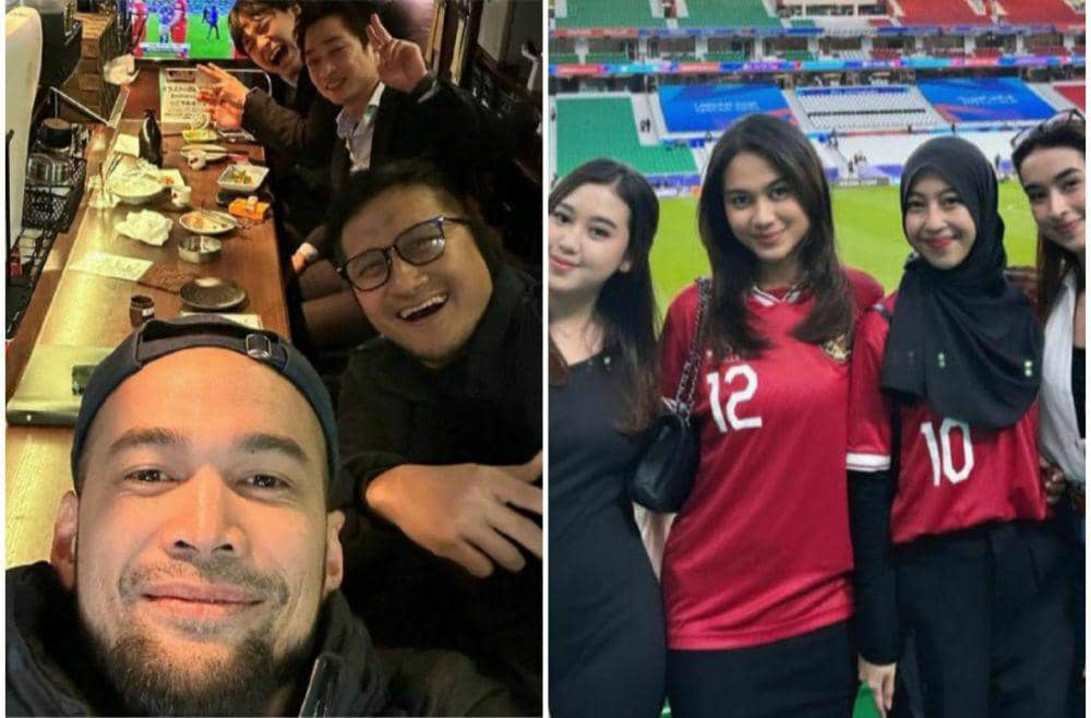 7 Momen Publik Figur Nonton Piala Asia 2023. Setia Mendukung Indonesia