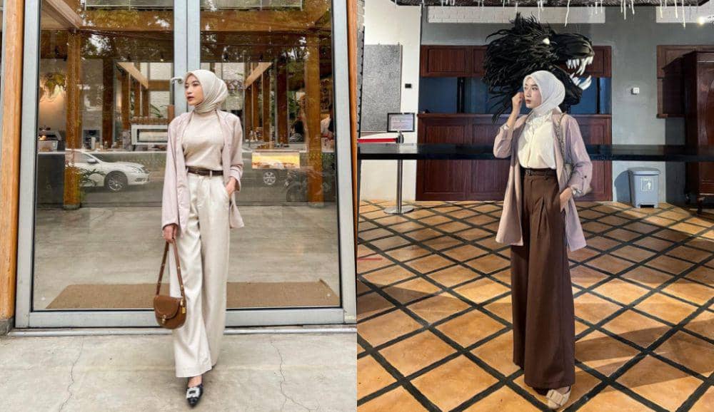 10 Inspirasi Outfit Smart Casual ala Rafika Rahma, Chic buat Ngantor!