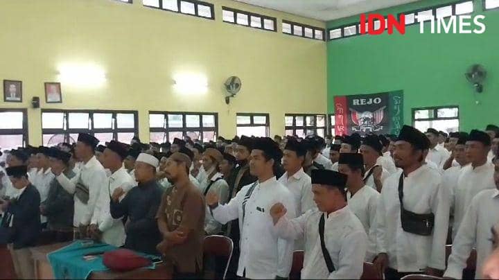 Semangat ulama kampung rejo semut ireng, Jumat (26/1/2024).(IDN Times/Cokie Sutrisno).