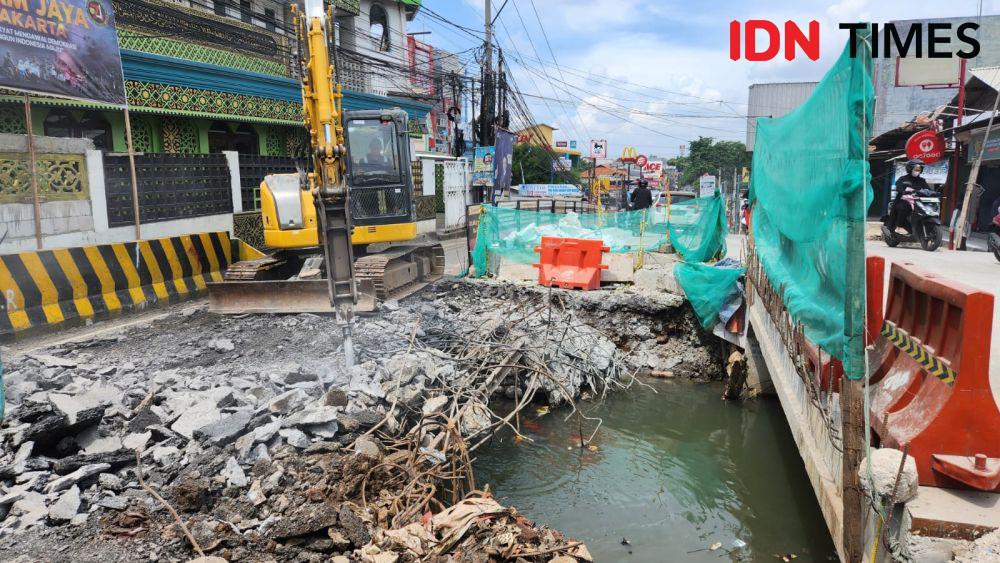 Revitalisasi Jembatan Mampang Dilanjutkan, Rekayasa Lalin Diberlakukan