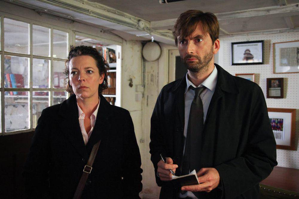 Olivia Colman dan David Tennant dalam serial Broadchurch (dok. Imaginary Friends/Broadchurch)