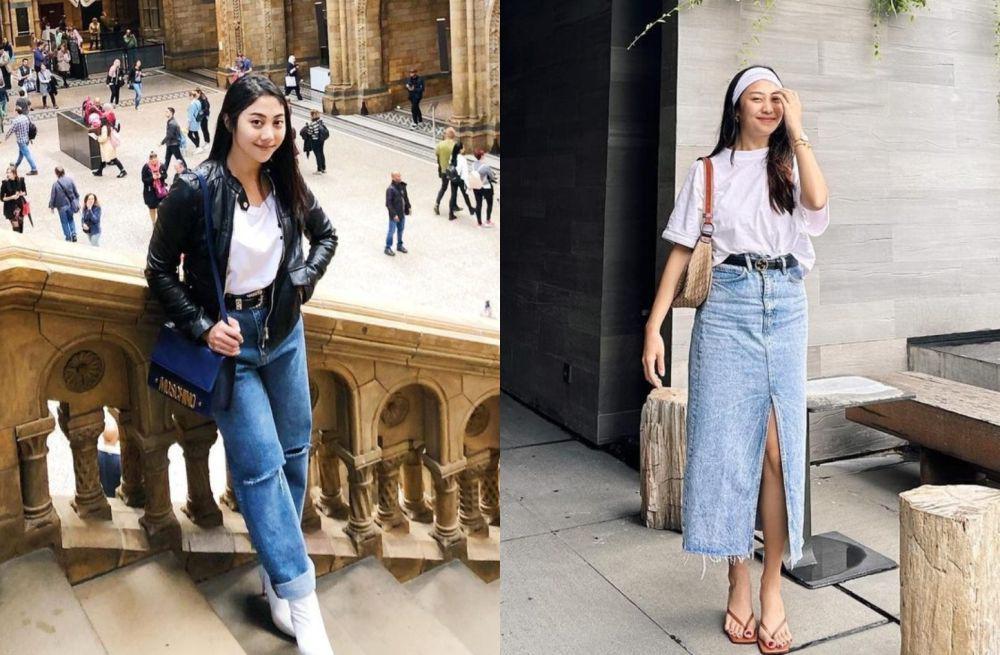 9 Inspirasi Padu Padan Outfit Denim ala Winona Willy, Mudah Diikuti!