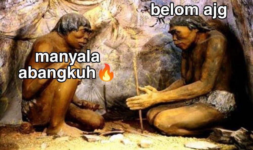 7 Meme Manusia Purba Gaul Ini Bikin Ngakak Guling-guling, Menyala!