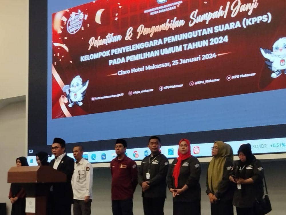 28.028 Anggota KPPS di Makassar Siap Bertugas pada Pemilu 2024