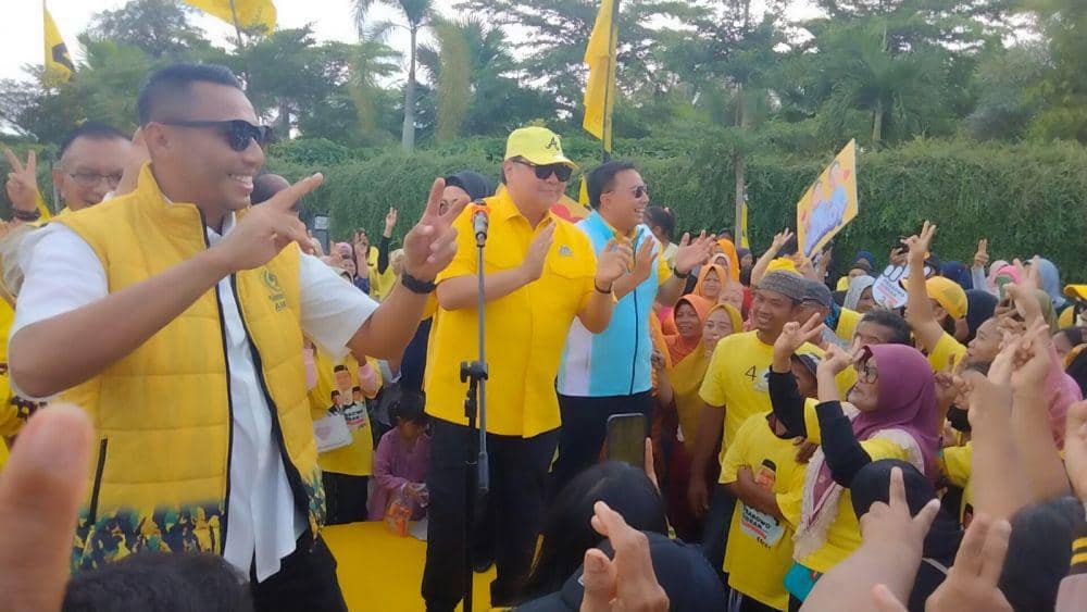 Ketua Umum Golkar Airlangga Hartanto saat di Palembang (Dok: istimewa)