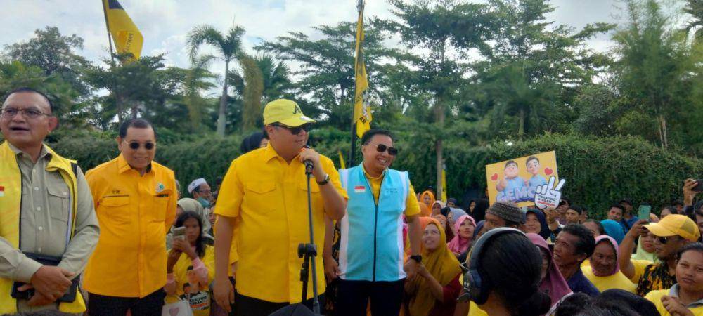 Ketua Umum Golkar Airlangga Hartanto saat di Palembang (Dok: istimewa)