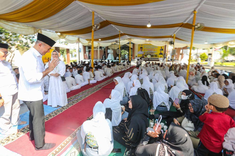 Jumat Berkah sekaligus menyambut Hari Ulang Tahun (HUT) Yayasan Pendidikan Harapan (Yaspendhar) Ke-57 (Dok. IDN Times)