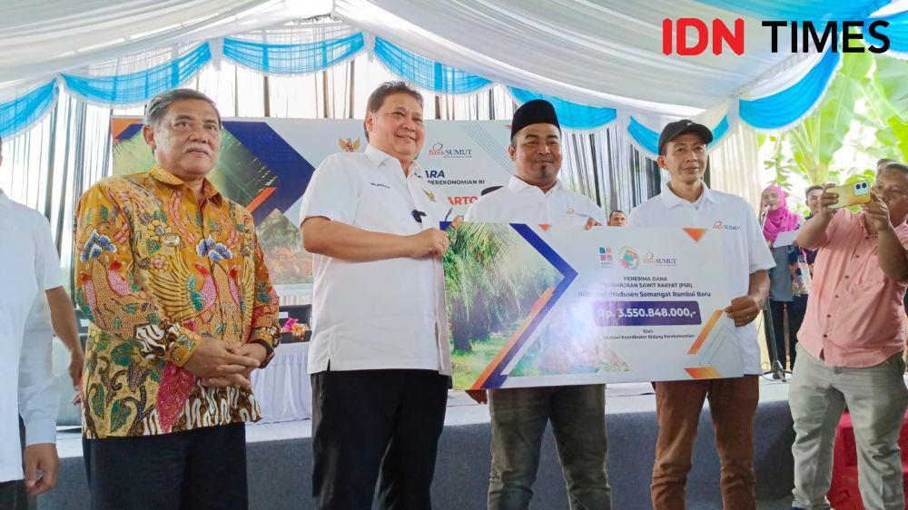 Menko Airlangga 'Todong' Bank Sumut Agar Beri KUR untuk Petani Sawit