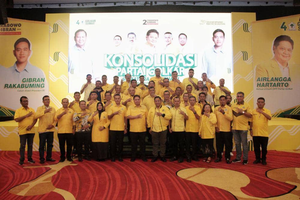Konsolidasi Partai Golkar Sumatera Regional 1 (Aceh, Sumut, Sumbar dan Kepulauan Riau) di JW Marriot Medan, Jumat (26/1/2024) malam. (Dok. IDN Times)