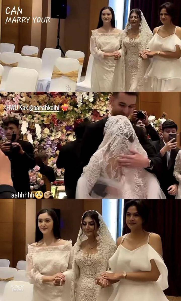 potret Ranty Maria dan Hana jadi bridesmaid Sarah Keihl (Instagram.com/kornelia200001))