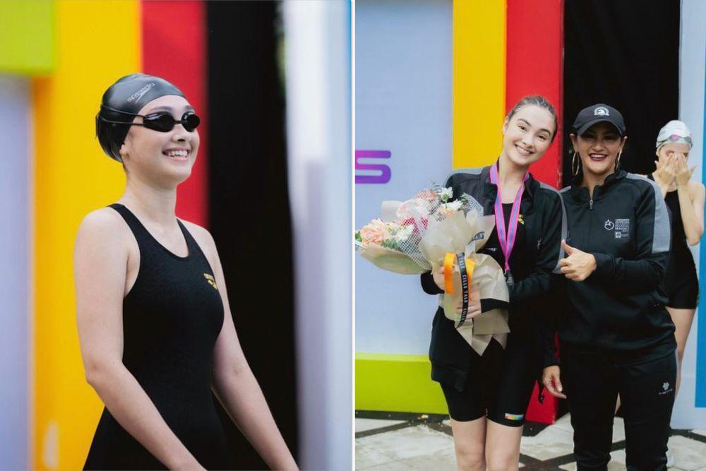 8 Potret Caitlin Halderman Berlaga di Cabor Renang TOSI S2, Juara 2!