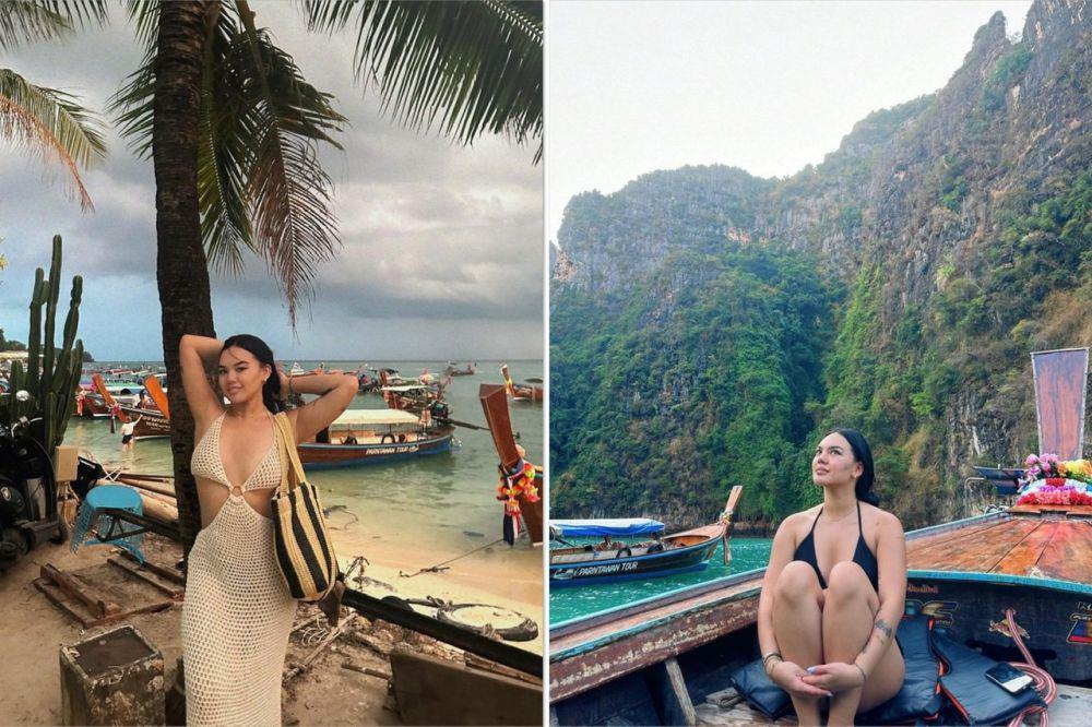 8 Potret Liburan Shafa Harris ke Phuket Thailand, Seru Naik Perahu!