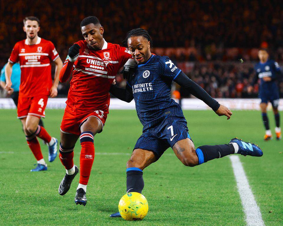 Chelsea melawan Middlesbrough pada leg pertama semifinal Piala Liga 2023/2024. (twitter.com/ChelseaFC)