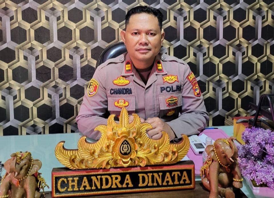Kapolsek Seputih Banyak, Iptu Chandra Dinata. (Dok. Polsek Seputih Banyak).