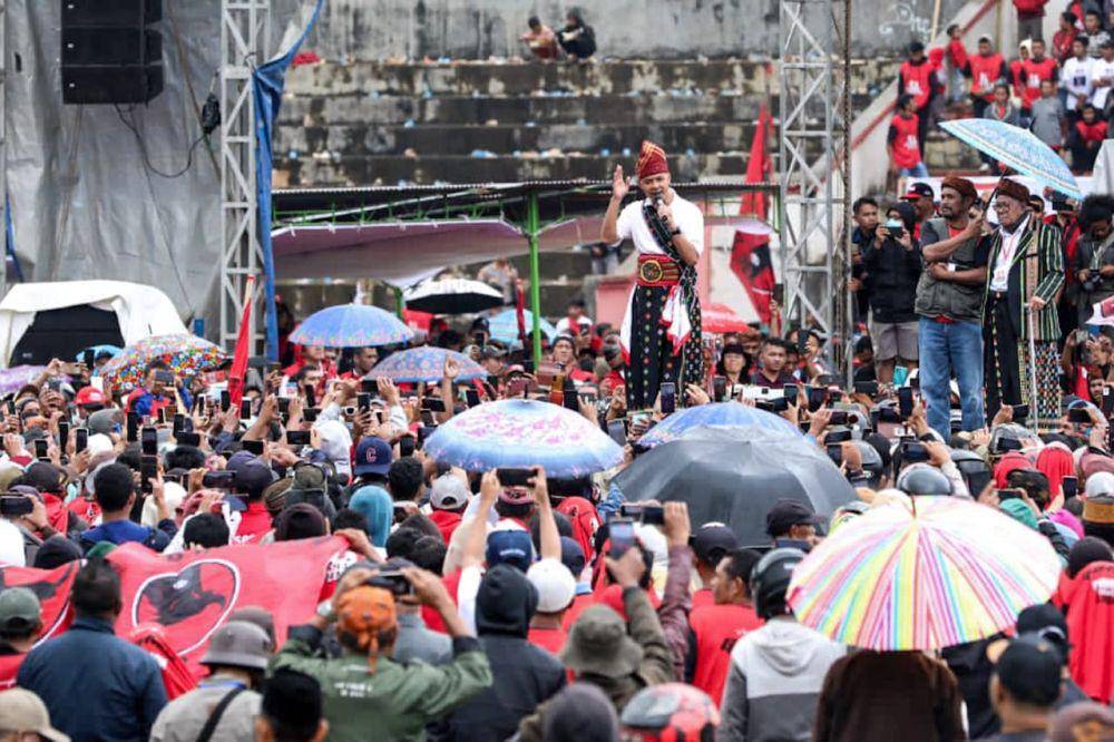 Ganjar Pranowo berkampanye di Manggarai, NTT (IDN Times/Istimewa)