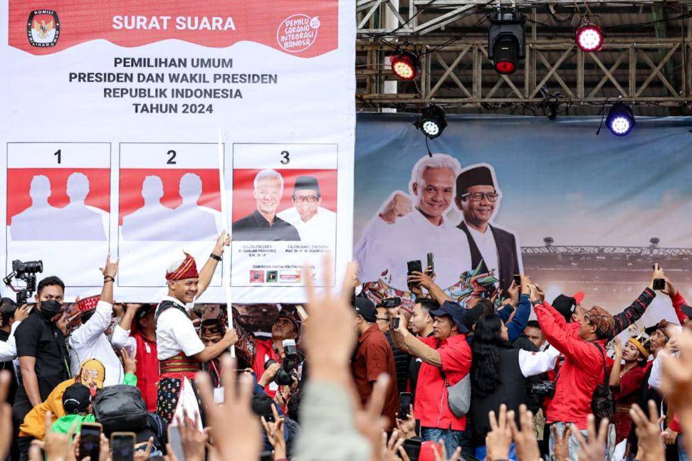 Ilustrasi kampanye akbar Ganjar-Mahfud.(IDN Times/Istimewa)