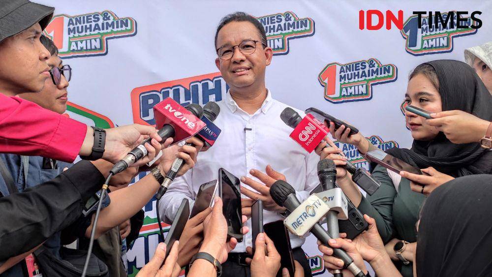 Calon Presiden Nomor Urut 01, Anies Baswedan, saat kampanye akbar di Kota Banda Aceh, Aceh. (IDN Times/Mhd Saifullah)