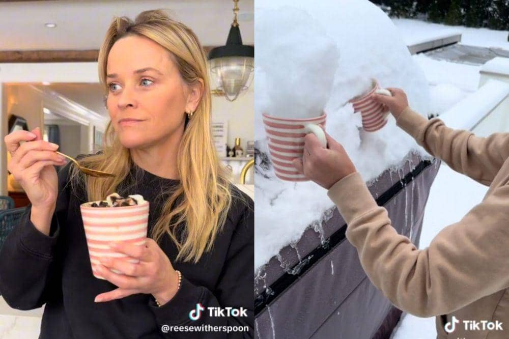 7 Momen Reese Witherspoon Bikin Dessert dari Salju, Dikritik Netizen!