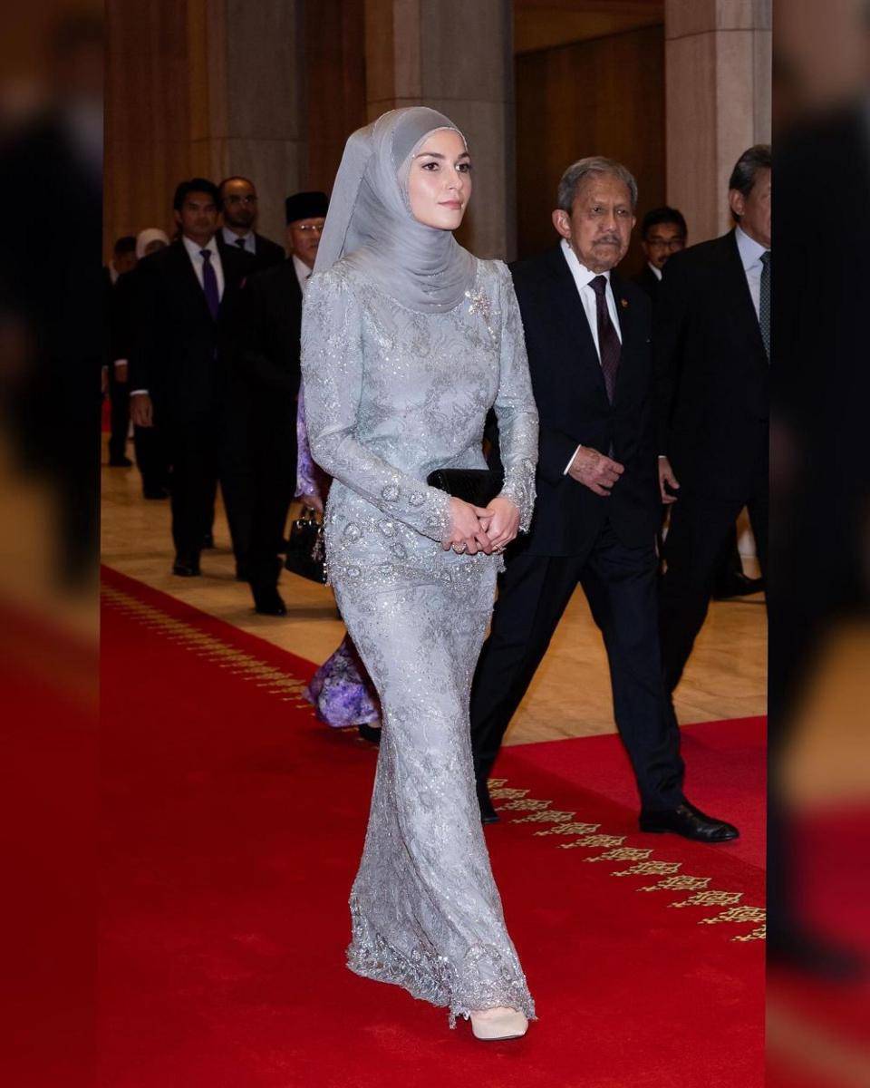 potret Anisha Rosnah perdana dampingi Pangeran Mateen (instagram.com/tehfirdaus)