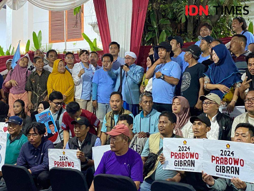 Relawan Masyarakat Arus Bawah deklarasi dukungan kepada Prabowo-Gibran (IDN Times/Irfan Fathurohman)
