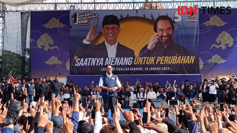 Kampanye di Bandung, Anies: Ada Sekelompok Kecil Nikmati Ketimpangan