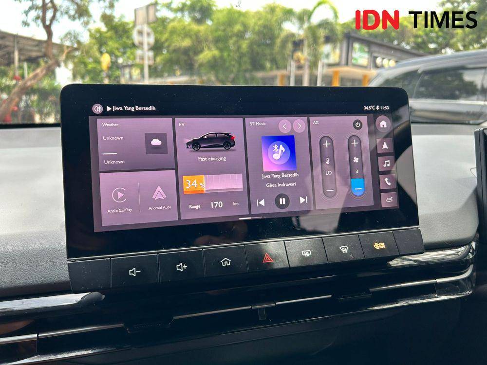 Head unit MG4 EV (IDN TImes/Fadhliansyah)