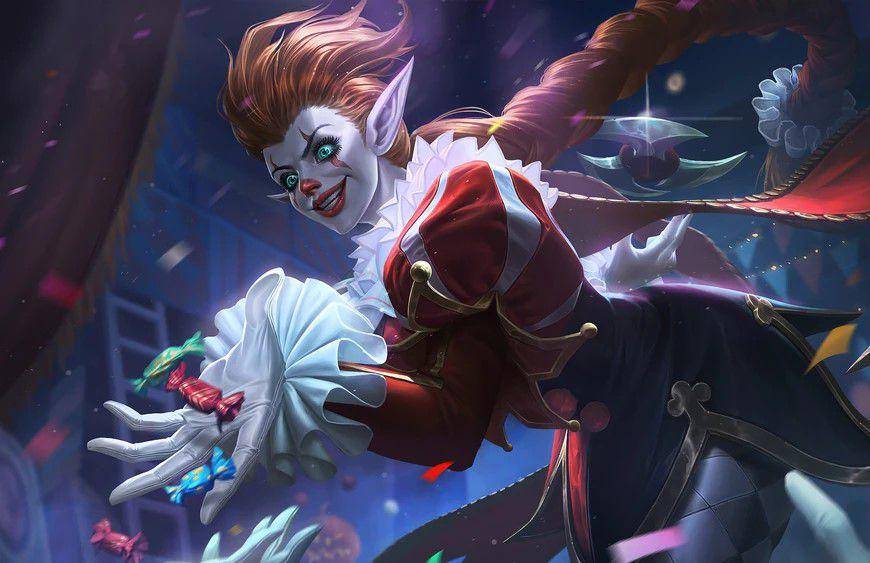 tampilan skin Karrie Jester (dok. Moonton/Mobile Legends)