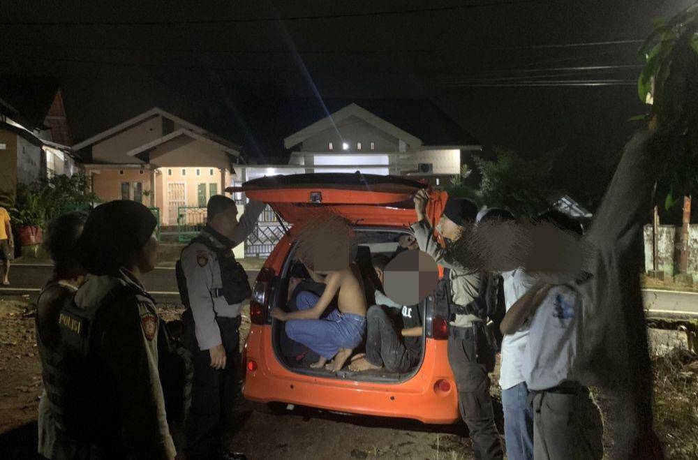 (Polres Prabumulih saat mengamankan 16 Remaja yang hendak tawuran) IDN Times/istimewa