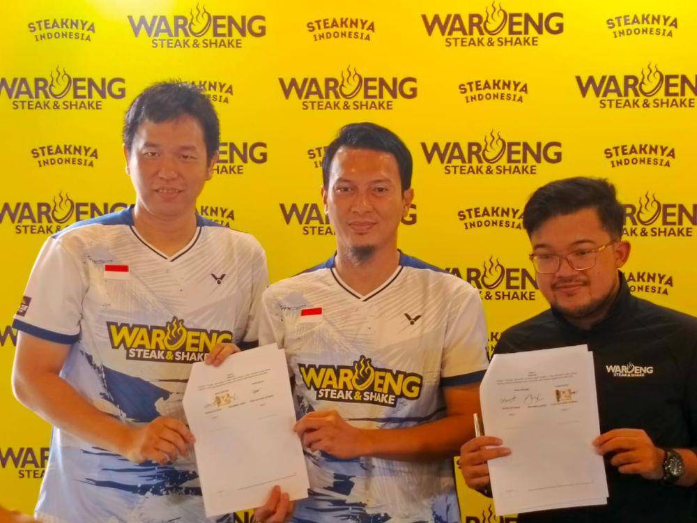 Waroeng Steak & Shake sponsori Ahsan/Hendra. (Dok. Istimewa)