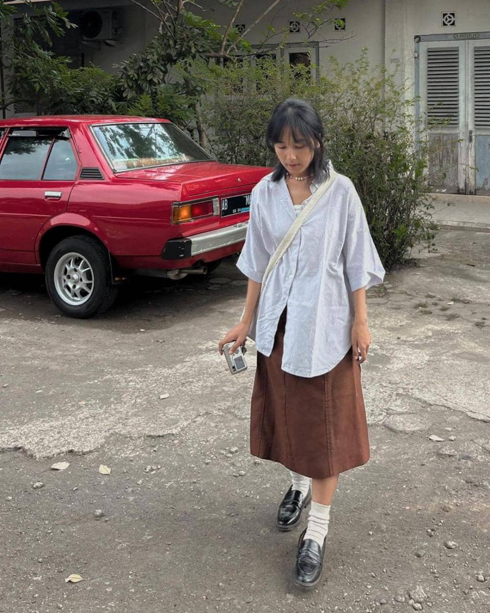 OOTD untuk kuliah ala Aasyabill (instagram.com/aasyabill)