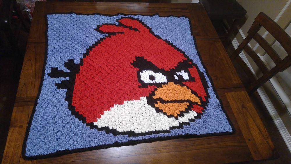 potret rajutan tangan bentuk Angry Birds (reddit.com/user/ram8727)