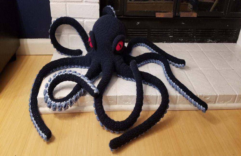 potret rajutan tangan bertema kraken (reddit.com/Scufflepuff993)