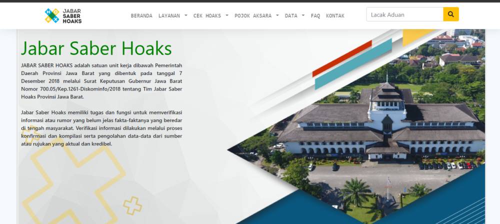 Situs Jabar Saber Hoaks (saberhoaks.jabarprov.go.id)