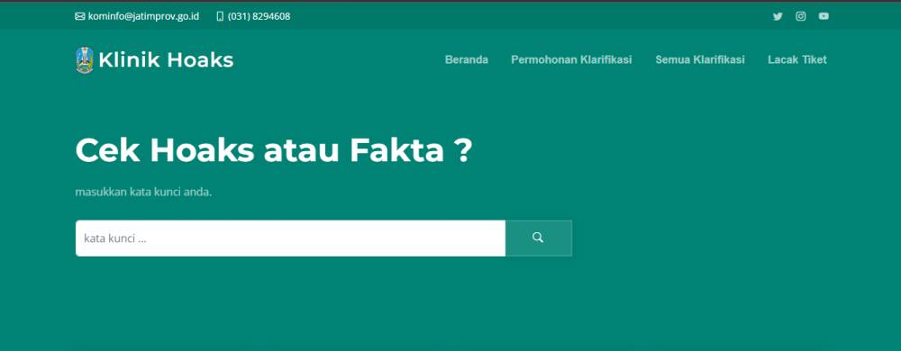 Klinik Hoaks Pemerintah Provinsi Jawa Timur (klinikhoaks.jatimprov.go.id)