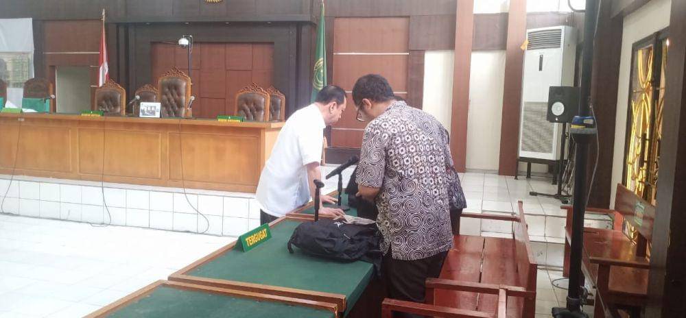 Terdakwa kasus dugaan korupsi angkut batubara Sarimuda menjalani sidak perdana (Dok: istimewa)